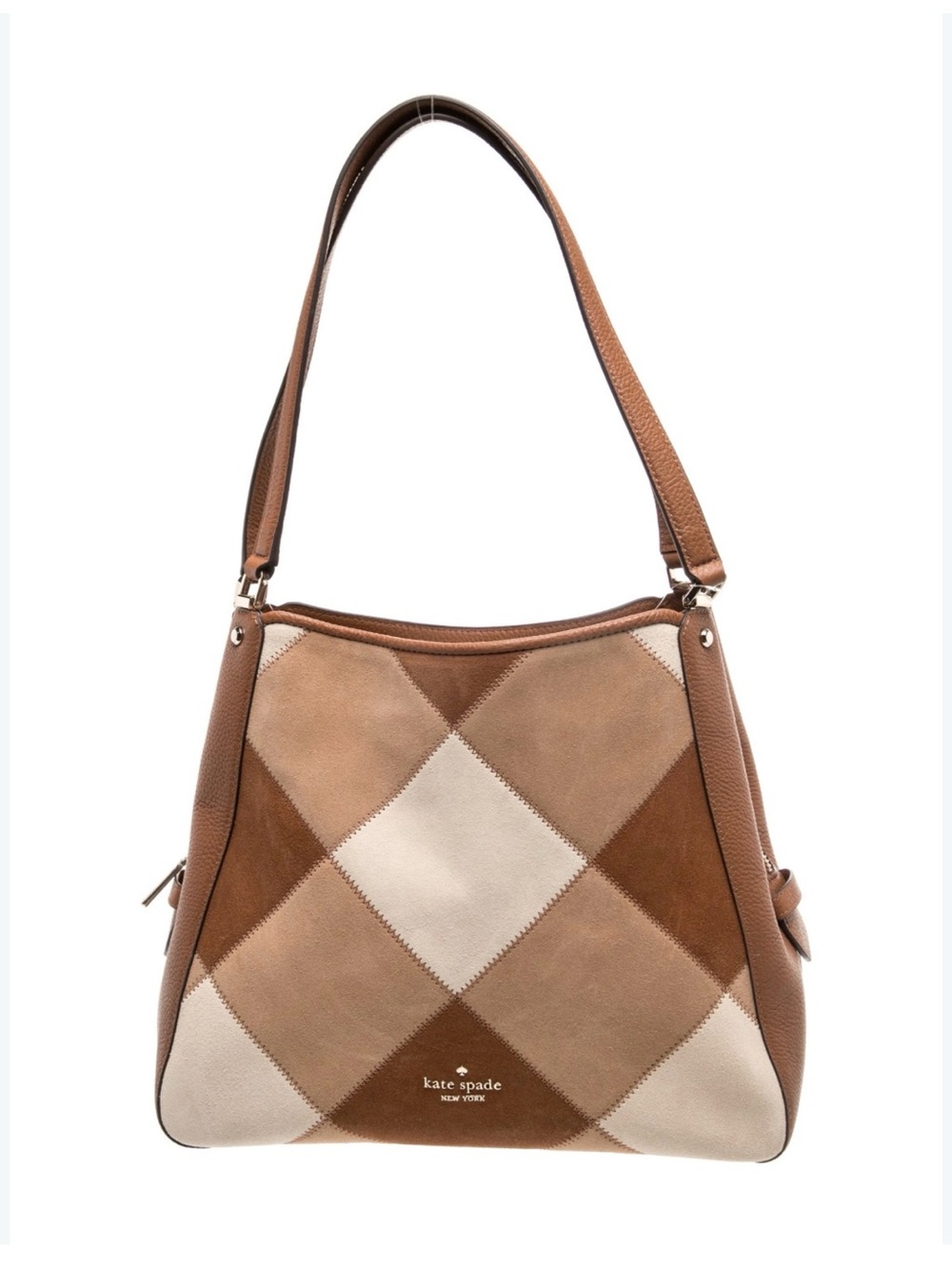 Kate Spade Patchwork Leila Suede Carryall Purse